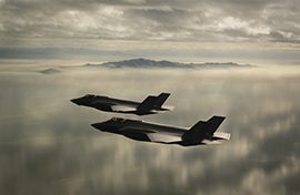 F-35s over the Great Salt Lake