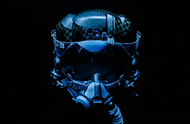 F-35 helmet closeup