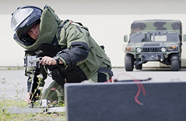 EOD Airman on duty EOD Airman on duty