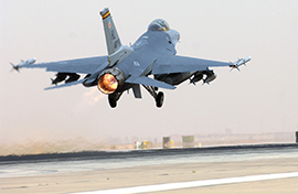 F-16 taking off in Iraq F-16 taking off in Iraq