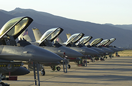 F-16s on flightline after 9/11 F-16s on flightline after 9/11