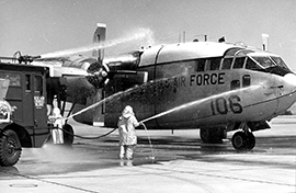 Vintage photo of cargo jet Vintage photo of cargo jet
